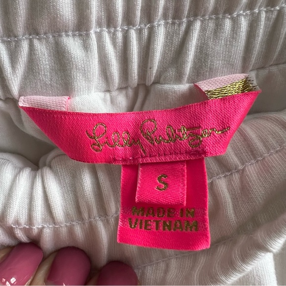 Lilly Pulitzer Resort White Classic Skort Drawstring Elastic Waist Skirt Size S - Picture 4 of 12
